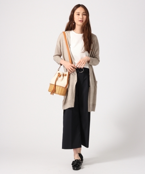 Joie de Vivre フレンチ　リネン　フレア　ロングカーディガン　フレ Joie de Vivre フレンチ リネン フレア ロングカーディガン フレ