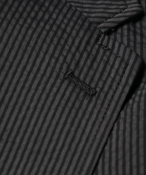 ESTNATION（エストネーション）の「ESTNATION シアサッカー3ピースジャケット（テーラードジャケット・メンズ・ホワイト系その他/チャコールアッシュ/ダークネイビー・SMALL/MEDIUM/LARGE/X-LARGE）」の6枚目の写真