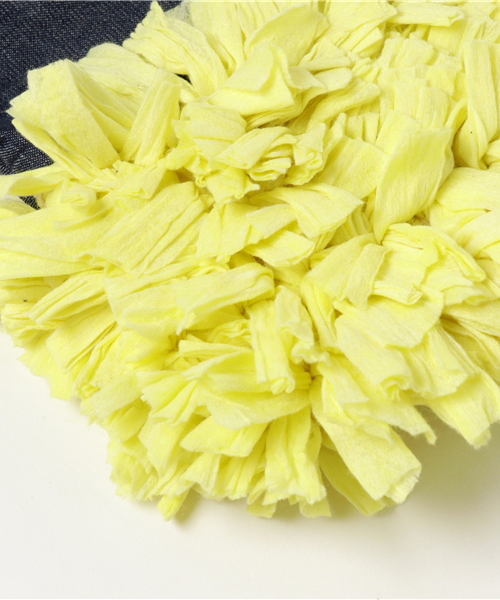 Lilas Campbell(リラキャンベル)の「【Lilas Campbell】リラキャンベル フラワーショッパー(トートバッグ・レディース・イエロー/ネイビー/桜/ブルー・ONE SIZE)」の6枚目の写真