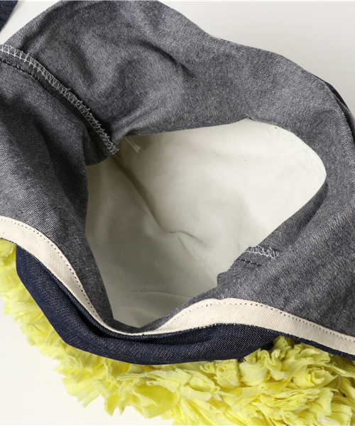 Lilas Campbell(リラキャンベル)の「【Lilas Campbell】リラキャンベル フラワーショッパー(トートバッグ・レディース・イエロー/ネイビー/桜/ブルー・ONE SIZE)」の8枚目の写真