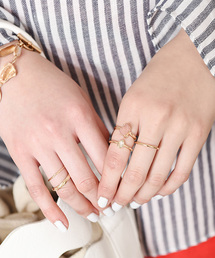 Eldia'lu | 5連ストーンリングSET(リング)