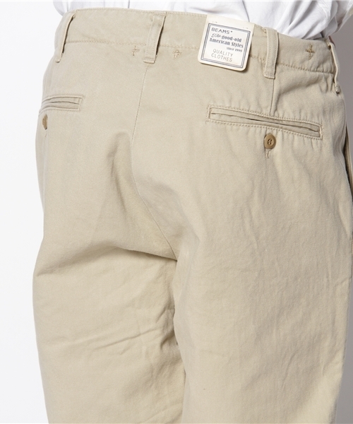 BEAMS PLUS（ビームスプラス）の「BEAMS PLUS / ウォッシュチノトラウザー（チノパンツ・メンズ・ベージュ・SMALL/MEDIUM/LARGE/X-LARGE）」の5枚目の写真
