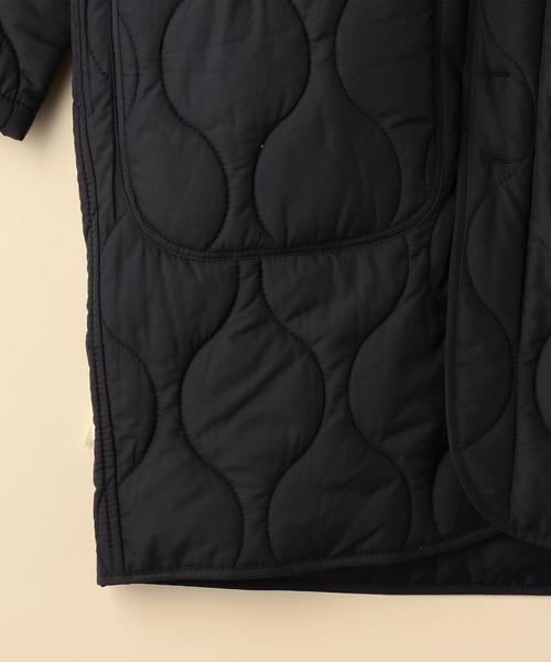 coen（コーエン）の「【手洗いできる】TUFLEX(タフレックス)×Thermore(サーモア)キルティングコート（ミリタリージャケット・レディース・オリーブ/ネイビー・LARGE/MEDIUM）」の7枚目の写真
