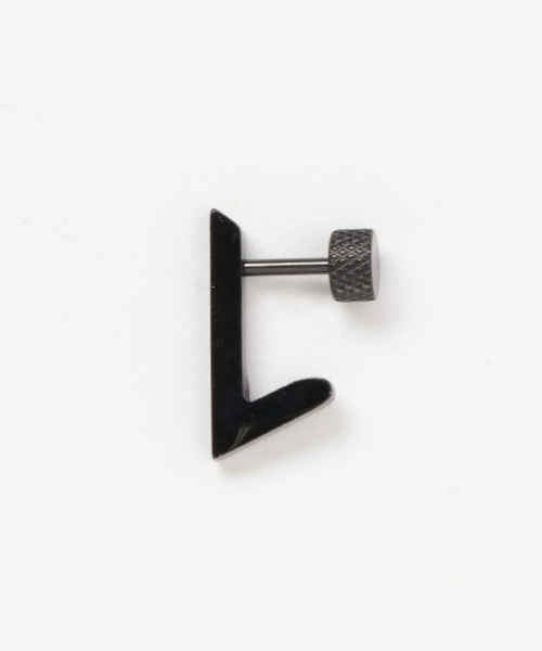 JACKROSE(ジャックローズ)の「チェックマークピアス(ピアス(片耳用)・メンズ・ブラック/シルバー/ゴールド・FREE)」の4枚目の写真