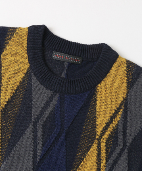 SENSE OF PLACE by URBAN RESEARCH（センスオブプレイスバイアーバンリサーチ）の「アーガイルセーター（ニット/セーター・メンズ・イエロー・MEDIUM/LARGE）」の6枚目の写真