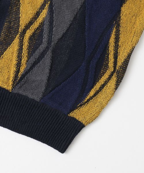 SENSE OF PLACE by URBAN RESEARCH（センスオブプレイスバイアーバンリサーチ）の「アーガイルセーター（ニット/セーター・メンズ・イエロー・MEDIUM/LARGE）」の8枚目の写真