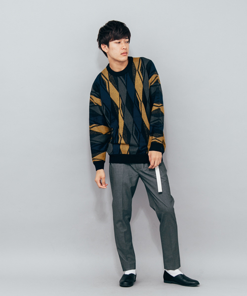 SENSE OF PLACE by URBAN RESEARCH（センスオブプレイスバイアーバンリサーチ）の「アーガイルセーター（ニット/セーター・メンズ・イエロー・MEDIUM/LARGE）」の14枚目の写真