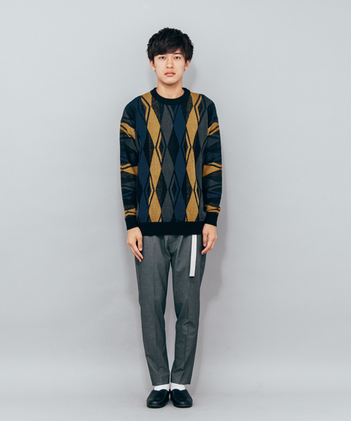 SENSE OF PLACE by URBAN RESEARCH（センスオブプレイスバイアーバンリサーチ）の「アーガイルセーター（ニット/セーター・メンズ・イエロー・MEDIUM/LARGE）」の15枚目の写真