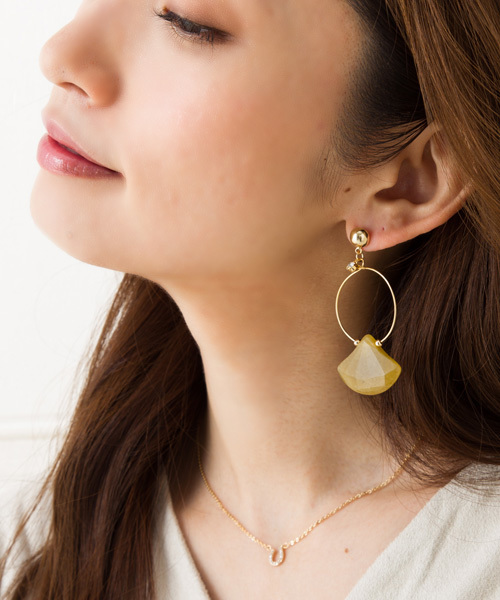 4℃ ピンクゴールド ホースシュー ネックレス K10MPG ダイヤモンド