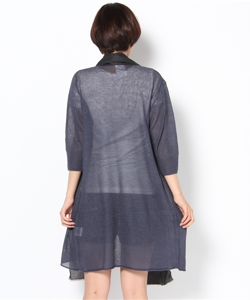 WHO'S WHO gallery（フーズフーギャラリー）の「切替ショールカーデ（カーディガン/ボレロ・レディース・ベージュ/カーキ/ネイビー・FREE）」の8枚目の写真