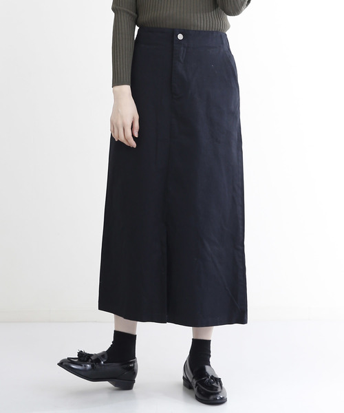 MERLOT（メルロー）の「フロントスリットペンシルスカート1391（スカート・レディース・グレー/ベージュ/カーキ/ブラック・FREE）」の2枚目の写真