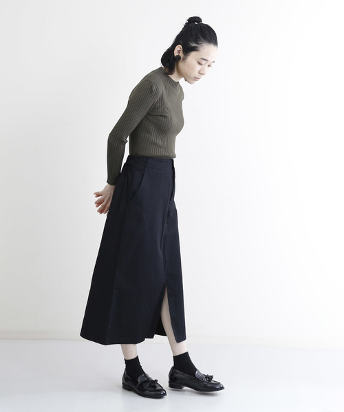 MERLOT（メルロー）の「フロントスリットペンシルスカート1391（スカート・レディース・グレー/ベージュ/カーキ/ブラック・FREE）」の20枚目の写真