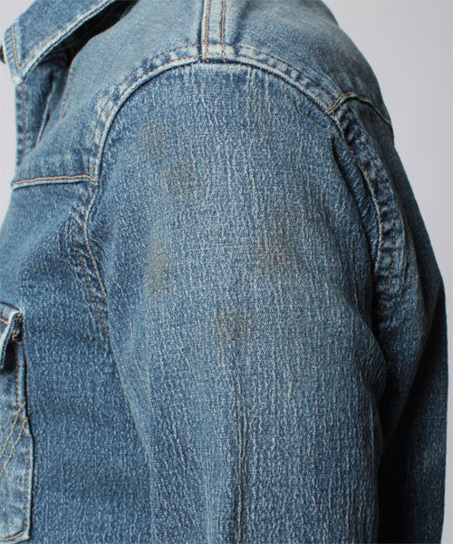 NANO universe（ナノユニバース）の「別注ストレッチデニムシャツ（シャツ/ブラウス・メンズ・グレー/ブルー/インディゴブルー・SMALL/MEDIUM/LARGE）」の10枚目の写真