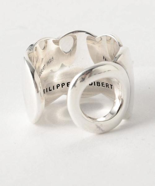 PHILIPPE AUDIBERT（フィリップ オーディベール）の「＜PHILIPPE AUDIBERT（フィリップオーディベール）＞CESAR PASTILLEシルバーカラーリング（リング・レディース・シルバー・FREE）」の4枚目の写真