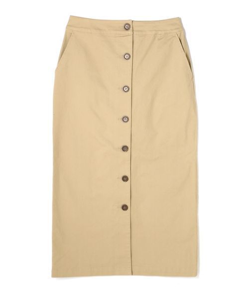 N.（N. Natural Beauty Basic）（エヌエヌナチュラルビューティーベーシック）の「フロントボタンチノタイトマキシスカート（スカート・レディース・ベージュ/カーキ/ネイビー・MEDIUM/SMALL）」の14枚目の写真