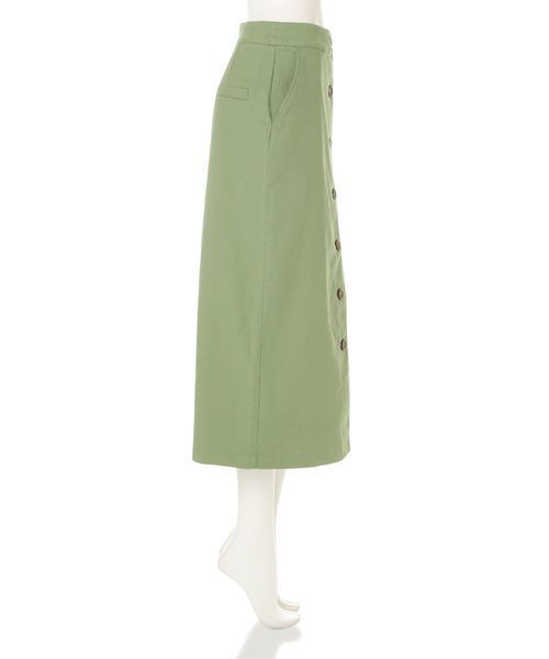N.（N. Natural Beauty Basic）（エヌエヌナチュラルビューティーベーシック）の「フロントボタンチノタイトマキシスカート（スカート・レディース・ベージュ/カーキ/ネイビー・MEDIUM/SMALL）」の18枚目の写真