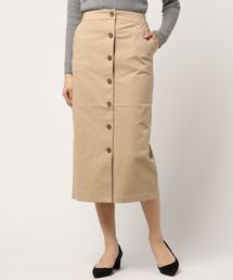 N.(N. Natural Beauty Basic) | フロントボタンチノタイトマキシスカート(スカート)