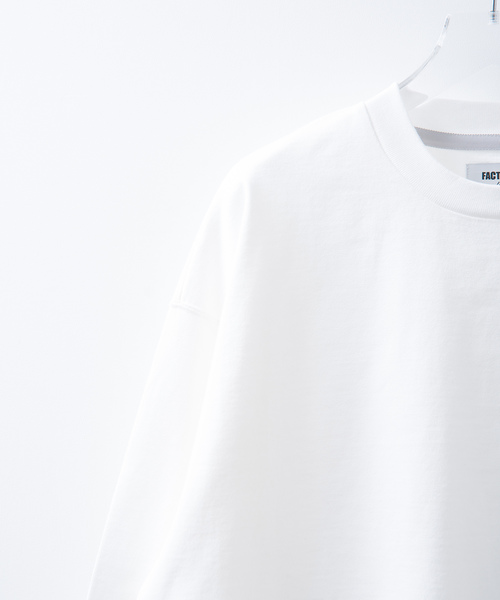 FACTOTUM（ファクトタム）の「【FACTOTUM】別注オーバーサイズロングスリーブTシャツ（Tシャツ/カットソー・メンズ・ホワイト/ブラック/ネイビー・44/46/48）」の4枚目の写真