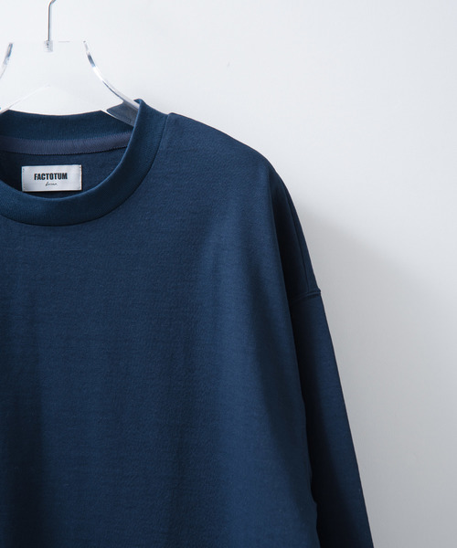 FACTOTUM（ファクトタム）の「【FACTOTUM】別注オーバーサイズロングスリーブTシャツ（Tシャツ/カットソー・メンズ・ホワイト/ブラック/ネイビー・44/46/48）」の5枚目の写真