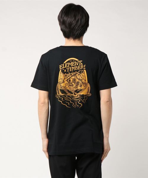 ELEMENT(エレメント)の「ELEMENT メンズ 【TIMBER!】 ROAR N ROW SS Tシャツ(Tシャツ/カットソー・メンズ・ホワイト/ブラック・LARGE/MEDIUM)」の5枚目の写真