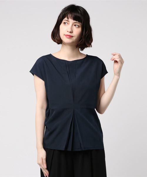 earth music&ecology（アースミュージックアンドエコロジー）の「・前タックノースリーブプルオーバー（Tシャツ/カットソー・レディース・オフホワイト/ライトピンク/ネイビー/ラベンダー・FREE）」の19枚目の写真