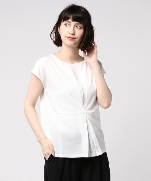 earth music&ecology（アースミュージックアンドエコロジー）の「・前タックノースリーブプルオーバー（Tシャツ/カットソー・レディース・オフホワイト/ライトピンク/ネイビー/ラベンダー・FREE）」の22枚目の写真