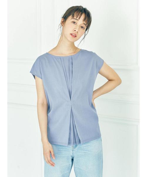 earth music&ecology（アースミュージックアンドエコロジー）の「・前タックノースリーブプルオーバー（Tシャツ/カットソー・レディース・オフホワイト/ライトピンク/ネイビー/ラベンダー・FREE）」の13枚目の写真