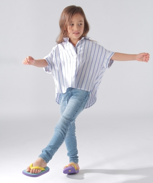 BAYFLOW（ベイフロー）の「BAYFLOW／[KIDS]コットンリネンスキッパーシャツ（シャツ/ブラウス・キッズ・オフホワイト/イエロー/その他2・SMALL/MEDIUM/LARGE/X-LARGE/XX-LARGE）」の8枚目の写真