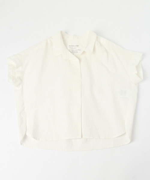 BAYFLOW（ベイフロー）の「BAYFLOW／[KIDS]コットンリネンスキッパーシャツ（シャツ/ブラウス・キッズ・オフホワイト/イエロー/その他2・SMALL/MEDIUM/LARGE/X-LARGE/XX-LARGE）」の9枚目の写真