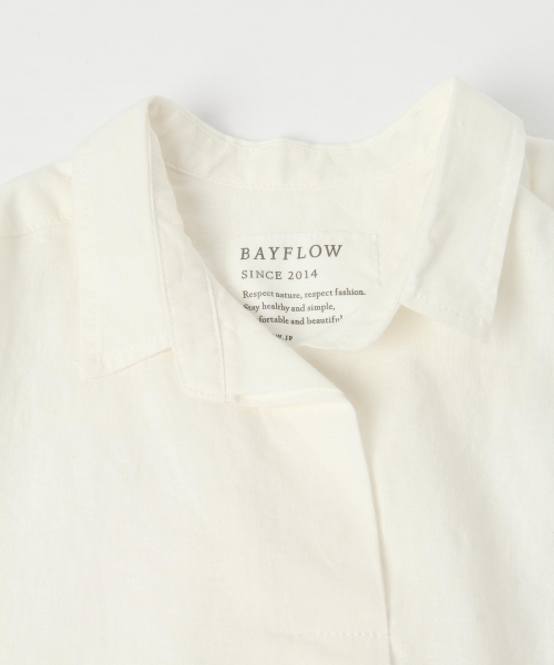 BAYFLOW（ベイフロー）の「BAYFLOW／[KIDS]コットンリネンスキッパーシャツ（シャツ/ブラウス・キッズ・オフホワイト/イエロー/その他2・SMALL/MEDIUM/LARGE/X-LARGE/XX-LARGE）」の13枚目の写真