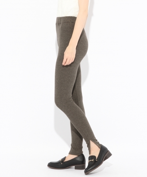 Heather(ヘザー)の「テレコレギンス 804786(レギンス/スパッツ・レディース・チャコールグレー/モカ/ベージュ・FREE)」の9枚目の写真