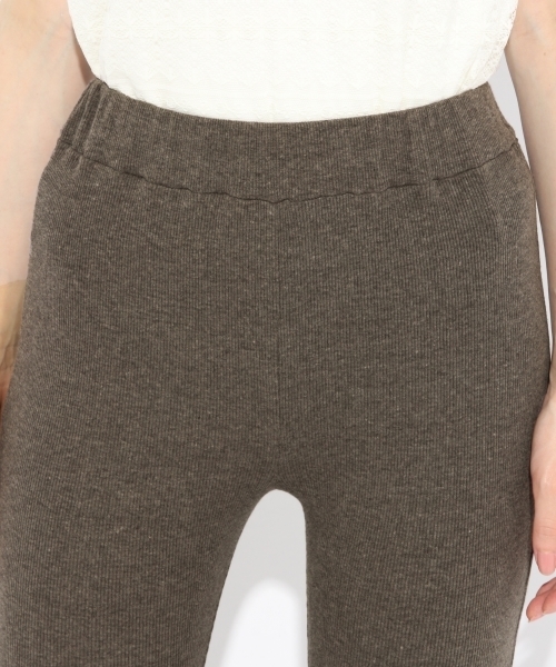 Heather(ヘザー)の「テレコレギンス 804786(レギンス/スパッツ・レディース・チャコールグレー/モカ/ベージュ・FREE)」の11枚目の写真