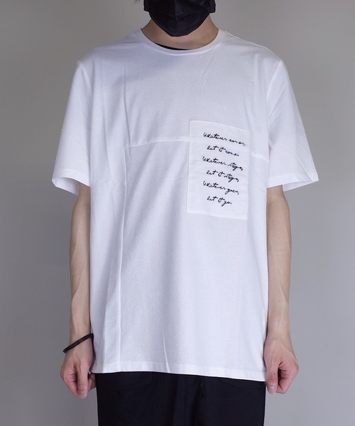 rovtski(ロフトスキー)の「rovtski NGV 胸パッチEMB TEE(Tシャツ/カットソー・メンズ・ホワイト/ブラック・FREE)」の1枚目の写真