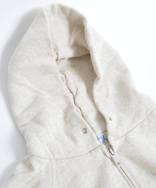Velva Sheen（ベルバシーン）の「VELVA SHEEN 10oz.HOODED W-ZIP SWEAT（パーカー・メンズ・グレー/オートミール・M/S/L）」の7枚目の写真