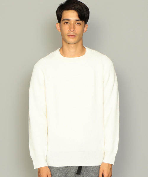 green label relaxing（グリーンレーベルリラクシング）の「CM カタアゼ ラグラン クルーネック ニット ◆（ニット/セーター・メンズ・オフホワイト/ロイヤルブルー/ブラック/オレンジ系その他/グレー/ターコイズブルー/イエロー/ネイビー・M/S/XL/L）」の11枚目の写真