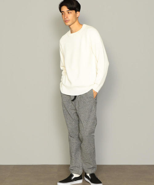 green label relaxing（グリーンレーベルリラクシング）の「CM カタアゼ ラグラン クルーネック ニット ◆（ニット/セーター・メンズ・オフホワイト/ロイヤルブルー/ブラック/オレンジ系その他/グレー/ターコイズブルー/イエロー/ネイビー・M/S/XL/L）」の9枚目の写真