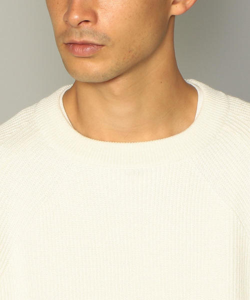 green label relaxing（グリーンレーベルリラクシング）の「CM カタアゼ ラグラン クルーネック ニット ◆（ニット/セーター・メンズ・オフホワイト/ロイヤルブルー/ブラック/オレンジ系その他/グレー/ターコイズブルー/イエロー/ネイビー・M/S/XL/L）」の16枚目の写真