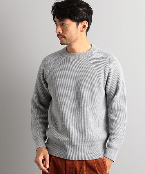 green label relaxing（グリーンレーベルリラクシング）の「CM カタアゼ ラグラン クルーネック ニット（ニット/セーター・メンズ・オレンジ系その他/ターコイズブルー/ロイヤルブルー/オフホワイト/イエロー/ネイビー/ブラック/グレー・M/XL/S/L）」の9枚目の写真