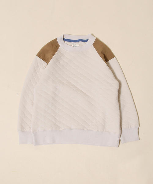 coen（コーエン）の「【昨年人気・coen キッズ / ジュニア】キルティングクルーネックプルオーバー（スウェット）（スウェット・キッズ・ダークグレー/ネイビー/ナチュラル/ダークグリーン・150/120/100/140/130/110）」の7枚目の写真