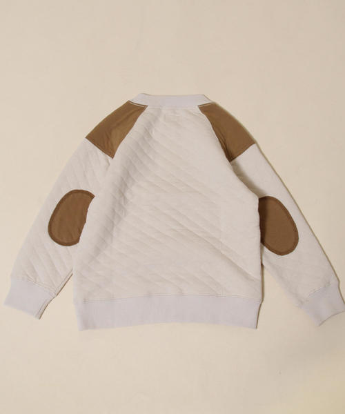 coen（コーエン）の「【昨年人気・coen キッズ / ジュニア】キルティングクルーネックプルオーバー（スウェット）（スウェット・キッズ・ダークグレー/ネイビー/ナチュラル/ダークグリーン・150/120/100/140/130/110）」の6枚目の写真