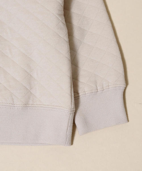 coen（コーエン）の「【昨年人気・coen キッズ / ジュニア】キルティングクルーネックプルオーバー（スウェット）（スウェット・キッズ・ダークグレー/ネイビー/ナチュラル/ダークグリーン・150/120/100/140/130/110）」の5枚目の写真