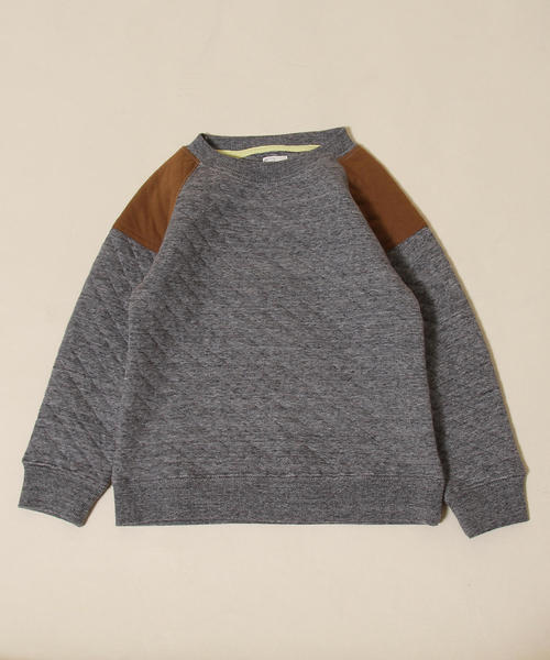 coen（コーエン）の「【昨年人気・coen キッズ / ジュニア】キルティングクルーネックプルオーバー（スウェット）（スウェット・キッズ・ダークグレー/ネイビー/ナチュラル/ダークグリーン・150/120/100/140/130/110）」の22枚目の写真