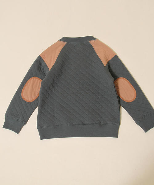coen（コーエン）の「【昨年人気・coen キッズ / ジュニア】キルティングクルーネックプルオーバー（スウェット）（スウェット・キッズ・ダークグレー/ネイビー/ナチュラル/ダークグリーン・150/120/100/140/130/110）」の17枚目の写真
