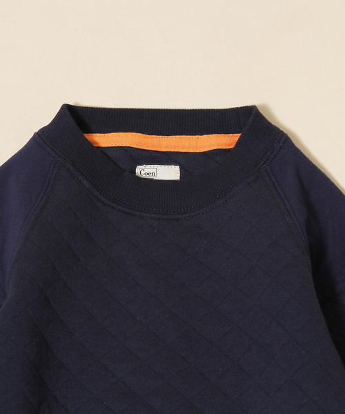 coen（コーエン）の「【昨年人気・coen キッズ / ジュニア】キルティングクルーネックプルオーバー（スウェット）（スウェット・キッズ・ダークグレー/ネイビー/ナチュラル/ダークグリーン・150/120/100/140/130/110）」の11枚目の写真