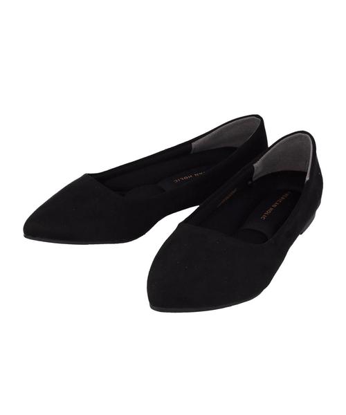 AMERICAN HOLIC（アメリカンホリック）の「フェイクスエードフラットシューズ（パンプス・レディース・プラム/ブラック/ベージュ・S/M/L）」の10枚目の写真