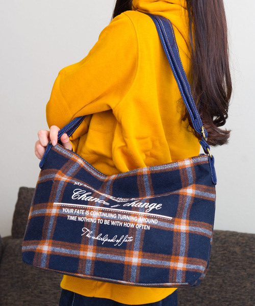 HVC(エイチブイシー)の「チェック柄ショルダーバッグ(ショルダーバッグ・レディース・A/B/C/D/E/F/G/H/I・FREE)」の9枚目の写真