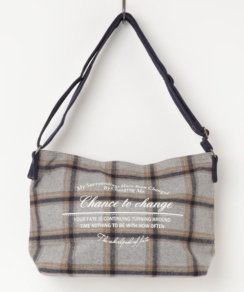 HVC(エイチブイシー)の「チェック柄ショルダーバッグ(ショルダーバッグ・レディース・A/B/C/D/E/F/G/H/I・FREE)」の2枚目の写真