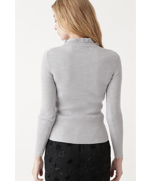 JILL STUART(ジルスチュアート)の「◆<sweet×JILLSTUART>フリルリブタートルニット(ニット/セーター・レディース・ホワイト/グレー/ピンク・FREE)」の8枚目の写真