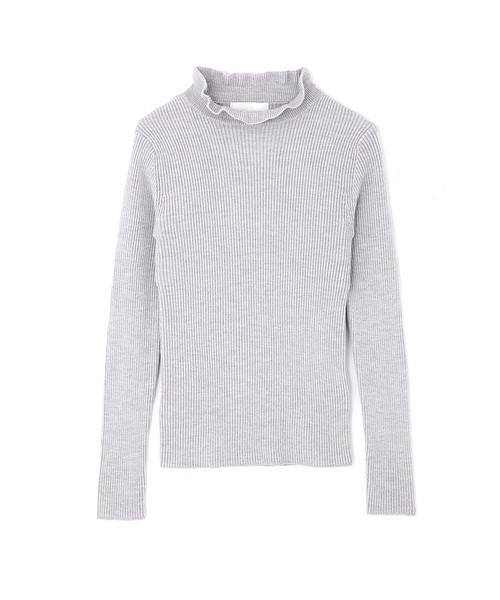 JILL STUART(ジルスチュアート)の「◆<sweet×JILLSTUART>フリルリブタートルニット(ニット/セーター・レディース・ホワイト/グレー/ピンク・FREE)」の6枚目の写真