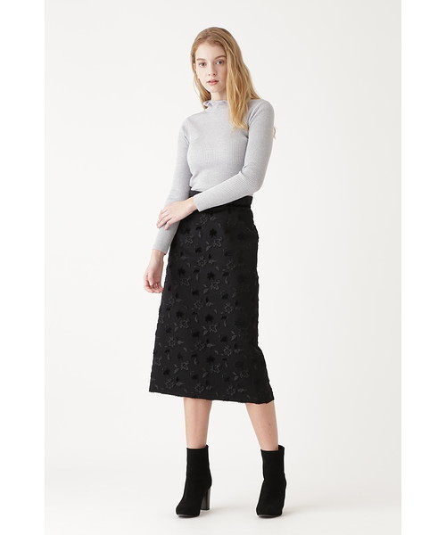 JILL STUART(ジルスチュアート)の「◆<sweet×JILLSTUART>フリルリブタートルニット(ニット/セーター・レディース・ホワイト/グレー/ピンク・FREE)」の7枚目の写真
